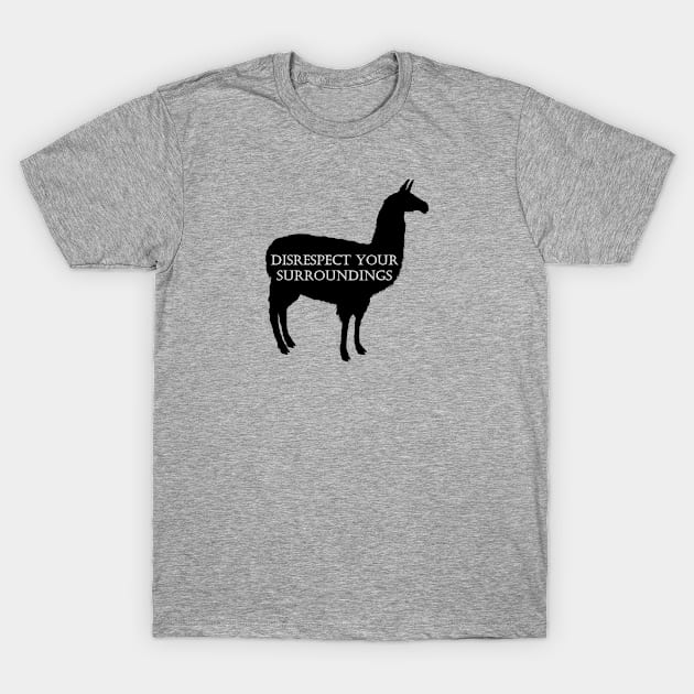 Disrespectful Llama T-Shirt by SilverKitsune33